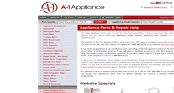 Desktop Screenshot of a-1appliance.com
